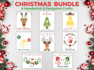 All Printables: Christmas Handprint Art