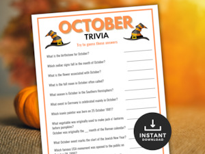 October Trivia