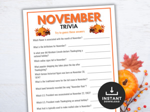 November Trivia