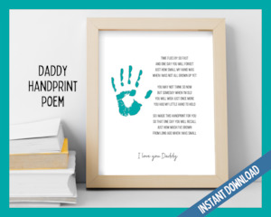 Fathers Day: Dad/Daddy Handprint Poem