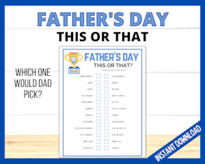 Father's Day This or That Game