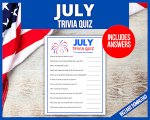 July Trivia Game