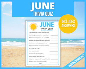 June Trivia Game