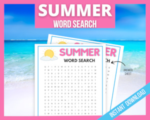 Summer Word Search