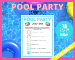 Pool Party Candy Dice