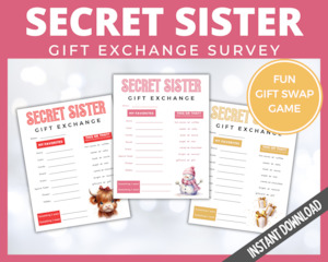 Christmas: Secret Sister Gift Exchange