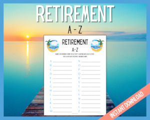 Retirement A-Z Game