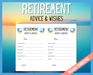 Retirement Advice and Wishes