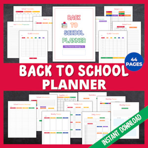 Back To School Planner