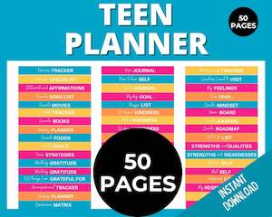 School: Teen Mindset Planner