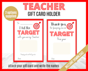 On Target Gift Card Holder