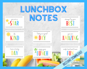 School: Lunchbox Notes - Colorful