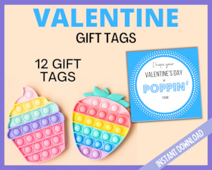 Blue Valentines Gift Tags