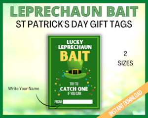 Leprechaun Bait Gift Tags