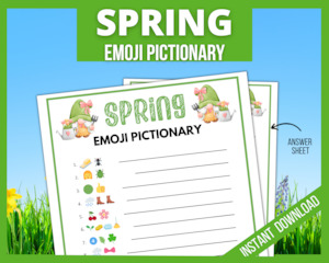 Easter: Spring Emoji Pictionary