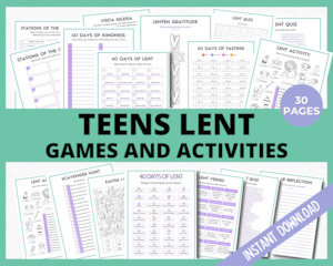 Teen Lent Games and Activities