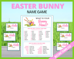 What is your Easter Bunny Name?