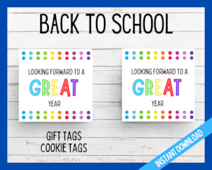 Back To School Tag - Great Year