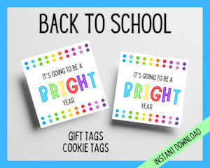 Back to School Tag - Bright