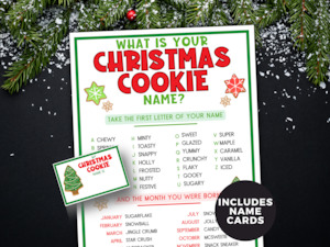 What is your Christmas Cookie Name