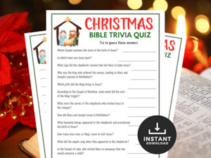 Christmas Bible Trivia