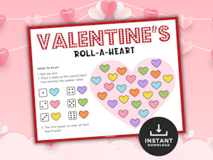 Valentines Roll A Heart