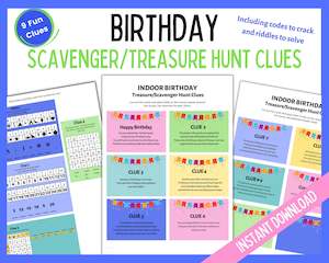 Treasure Hunt with Riddles and Codes to Crack