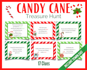 Candy Cane Treasure Hunt