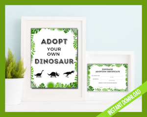 Adopt a Dinosaur