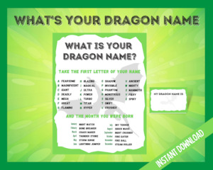 What is your Dragon Name