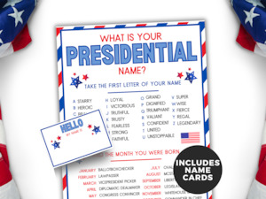 What is your Presidential Name