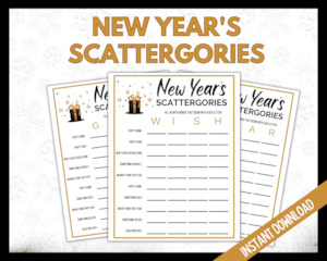 New Year's Scattergories