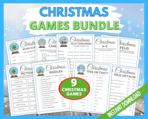 Christmas Games Bundle - Snow Globe Theme