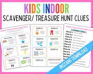 Kids Indoor Treasure Hunt