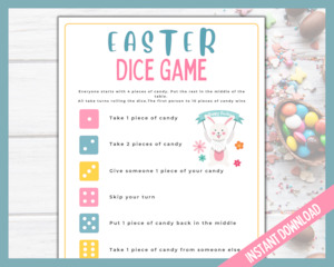 Easter Candy Dice