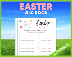 Easter A-Z Game