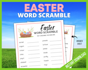 Easter Word Scramble