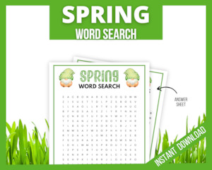 Spring Word Search