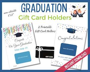 Graduation Gift Card Holders - Congrats