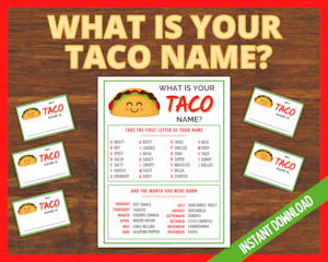 Cinco De Mayo: What's your Taco Name?