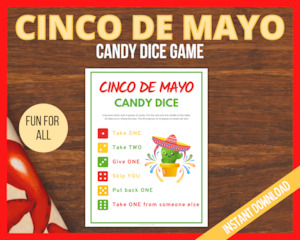 Cinco de Mayo Candy Dice