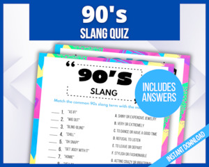 90s Slang Quiz