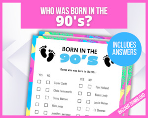 Born in the 1990s