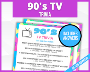 Decades: 90s TV Trivia