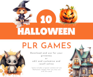 Plr Games And Activities: PLR Halloween Games Bundle