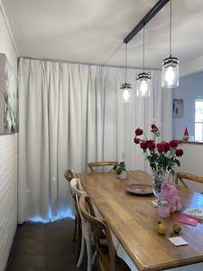 Sheer Curtain with thermal lining blockout curtains - Custom made CM-0025