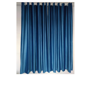 Curtain: Light Blue, Dark Blue Velvet blockout curtains - Custom made - CM-0019