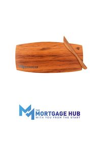 The Mortgage Hub - Custom branded cheeseboard - Pre-paid