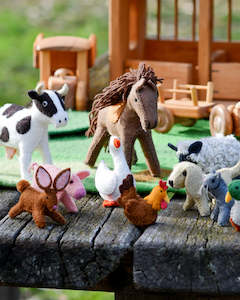 Baby wear: Tara Treasures | Felt Play Toys, Farm Animal Set (10pc)