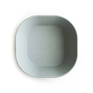 Mushie | Dinner Bowl Square (Set of 2), Sage